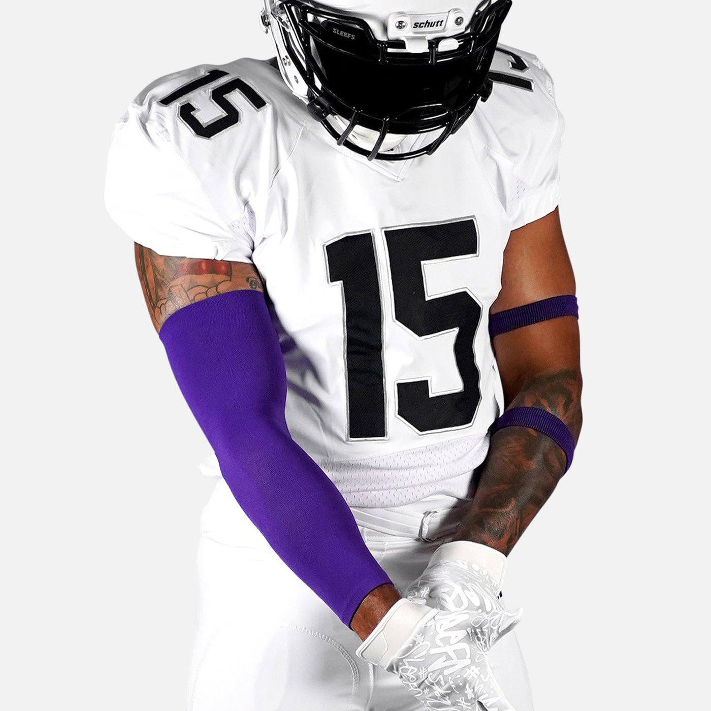 Hue Purple One Size Fits All Football Arm Sleeve