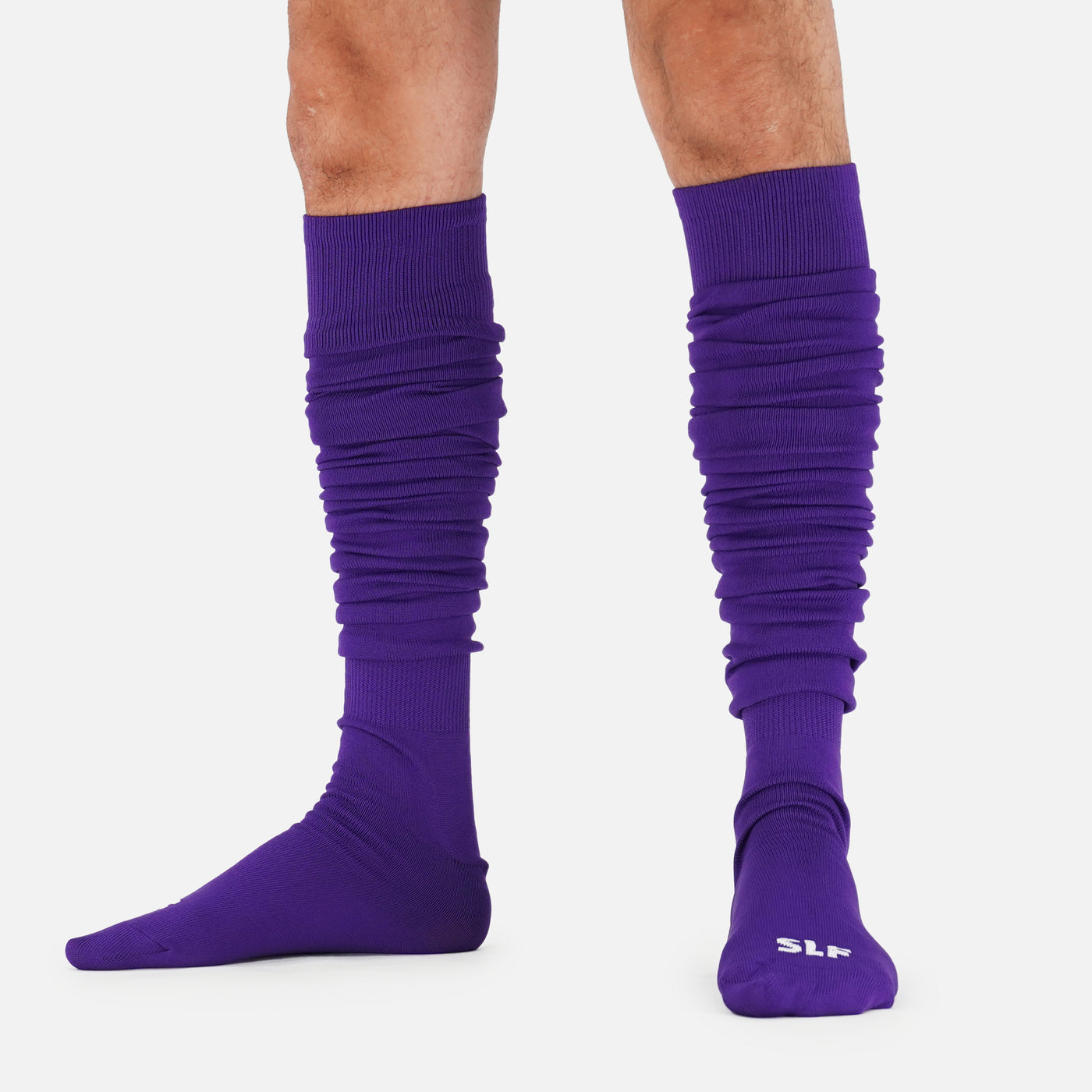 Hue Purple Long Scrunchie Socks