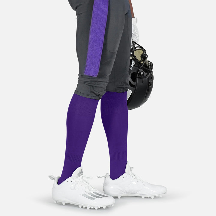 12 Pack Purple Over The Knee Sport Socks