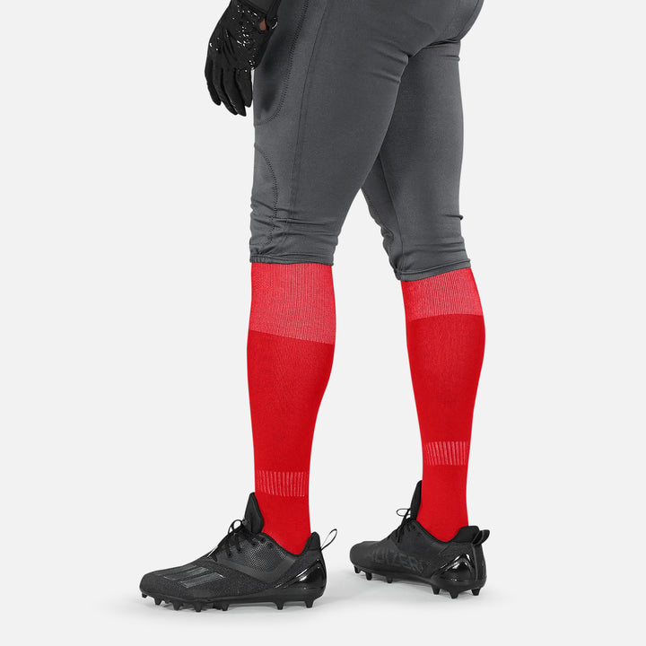 12 Pack Red Over The Knee Sport Socks