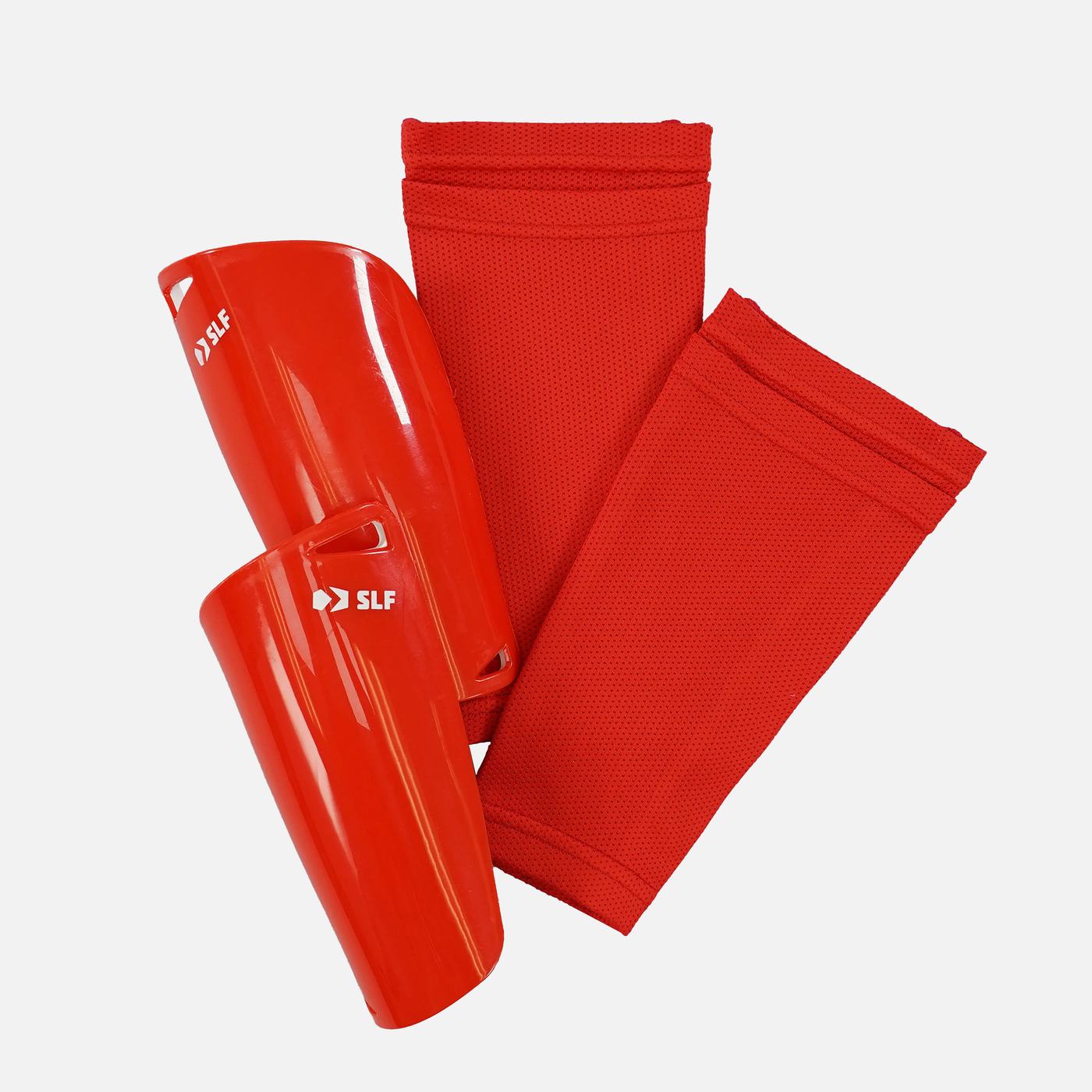 Hue Red Soccer Shin Guards