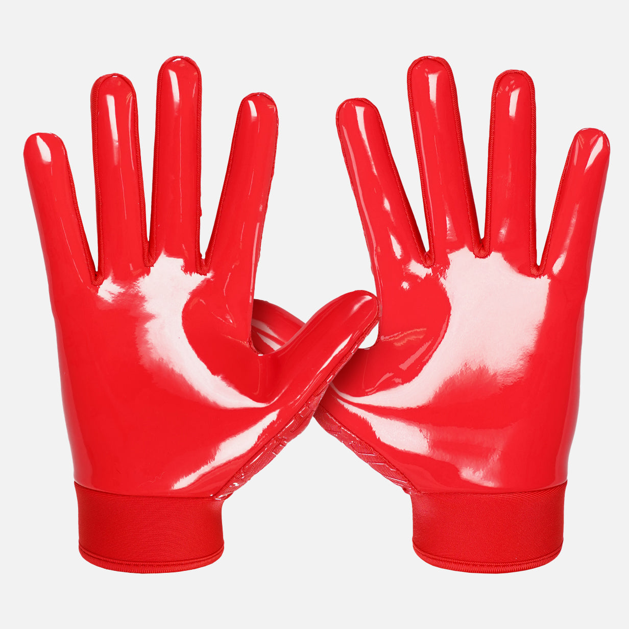 Hue Red Sticky Football Receiver Gloves