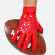 Hue Red Sticky Football Receiver Gloves