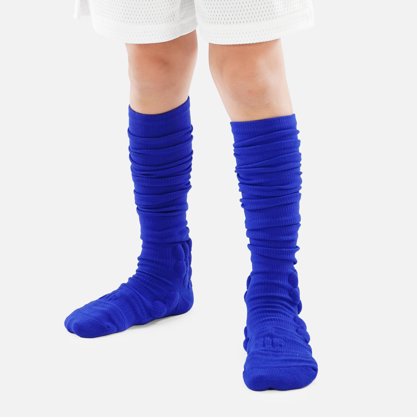 Hue Royal Blue Football Padded Long Kids Socks