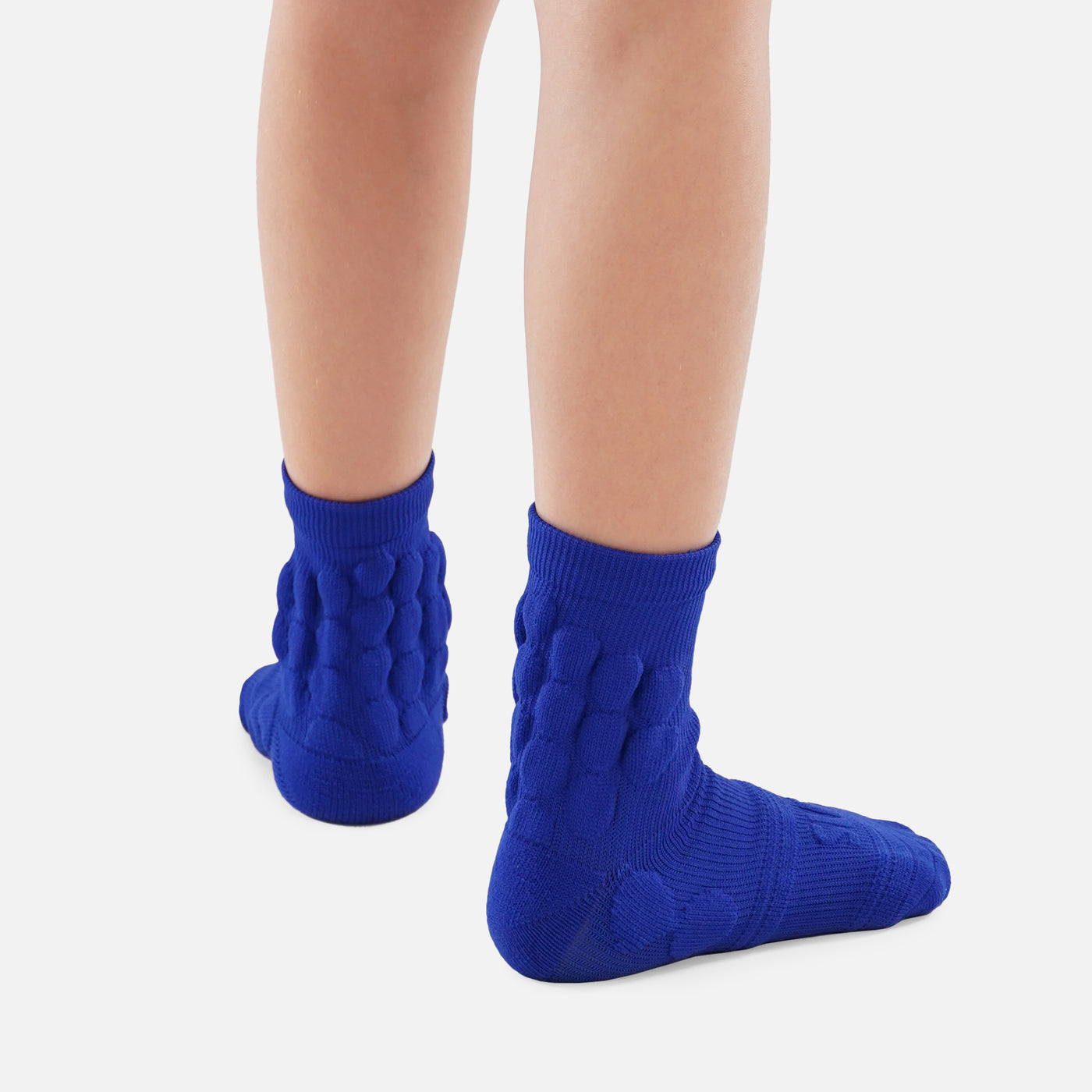 Hue Royal Blue Football Padded Short Kids Socks