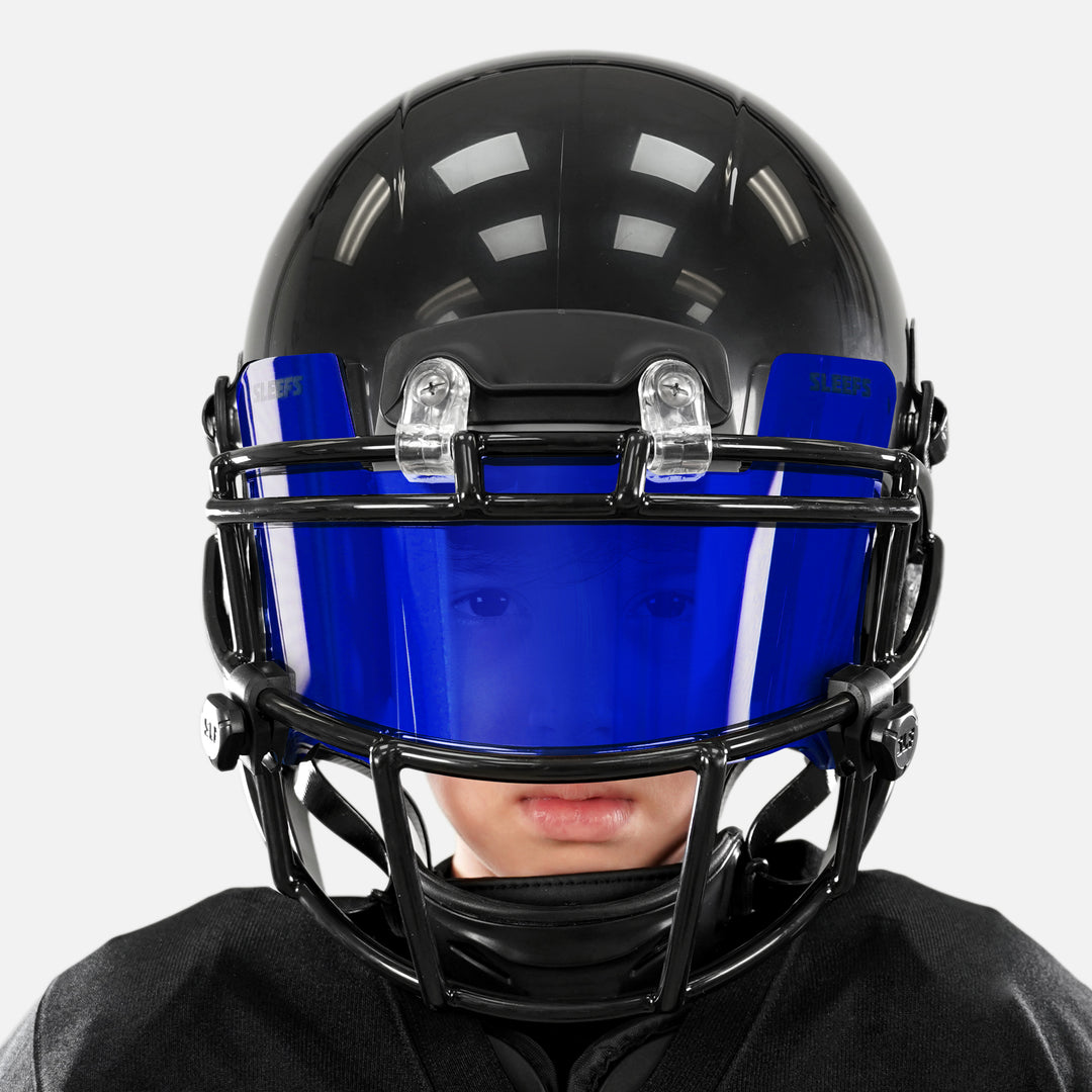 blue football helmet visor We Ball Sports 3.0, Fits Adult & Youth Football Helmets Schutt Air Hot Glove Youth
