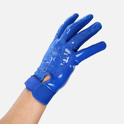 Hue Royal Blue Sticky Football Receiver Gloves