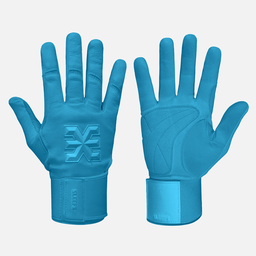 Hue Sky Blue Baseball Batting Gloves