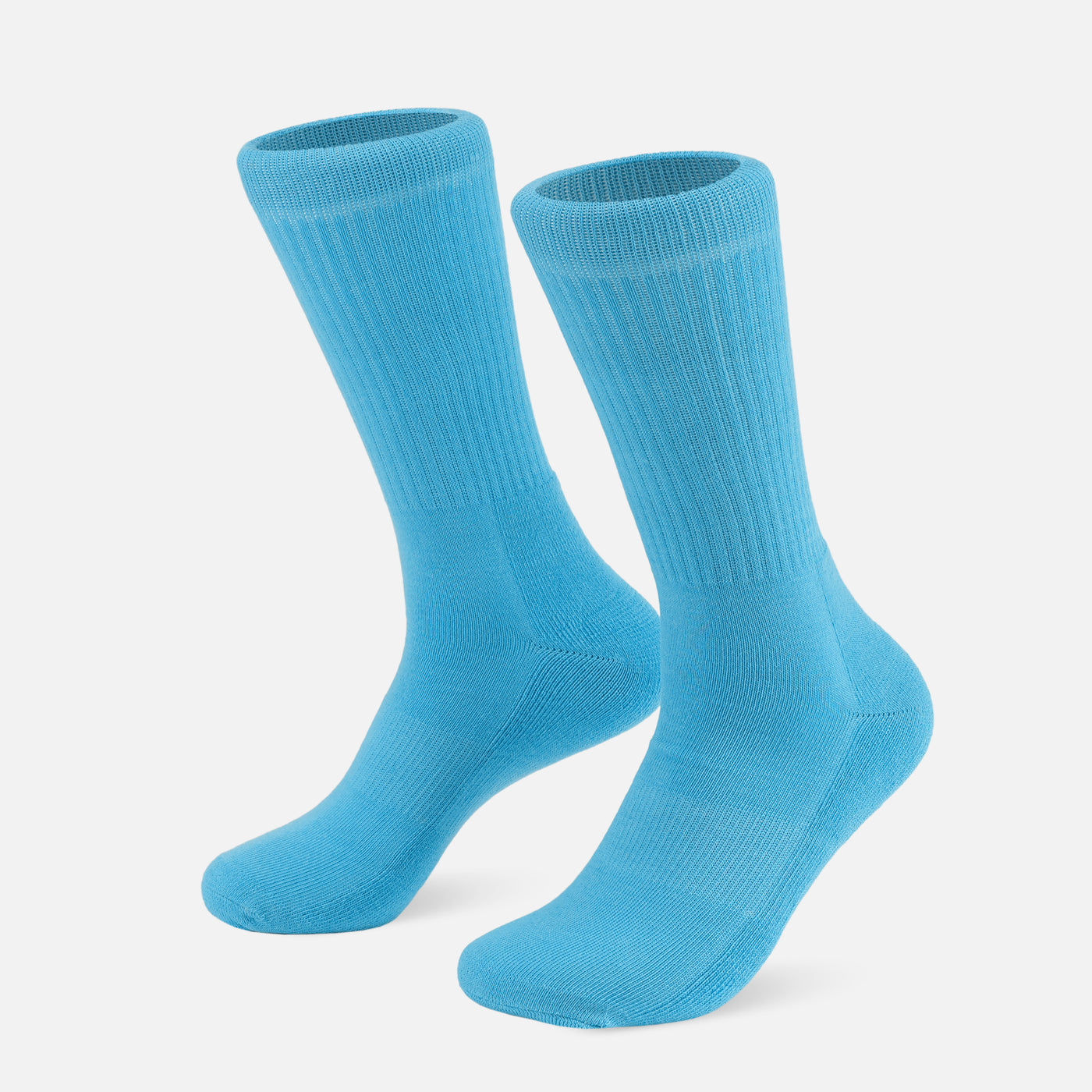 Hue Sky Blue Crew Socks