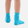 Hue Sky Blue Football Padded Short Kids Socks