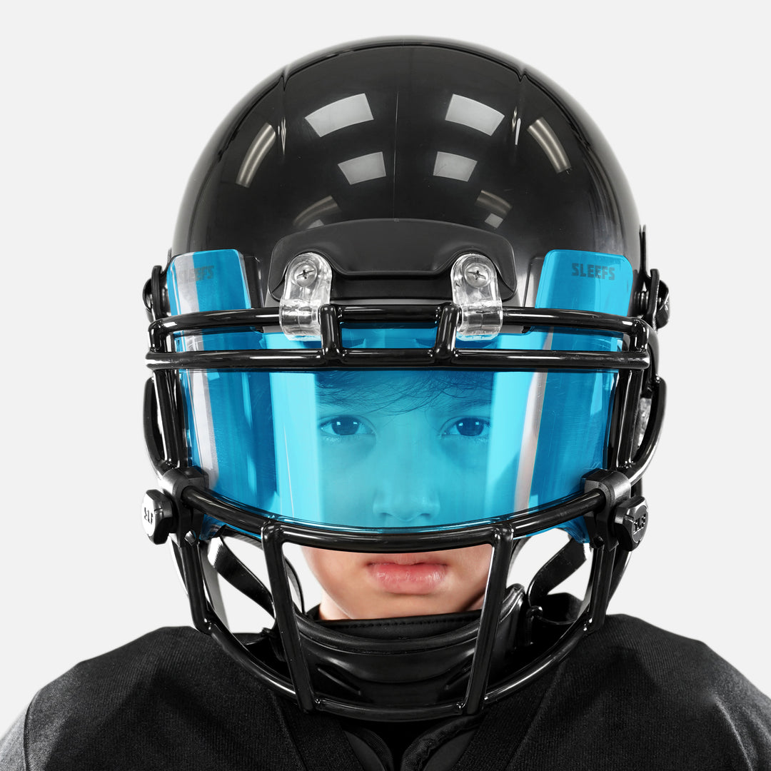 blue football helmet visor We Ball Sports 3.0, Fits Adult & Youth Football Helmets Schutt Air Hot Glove Youth