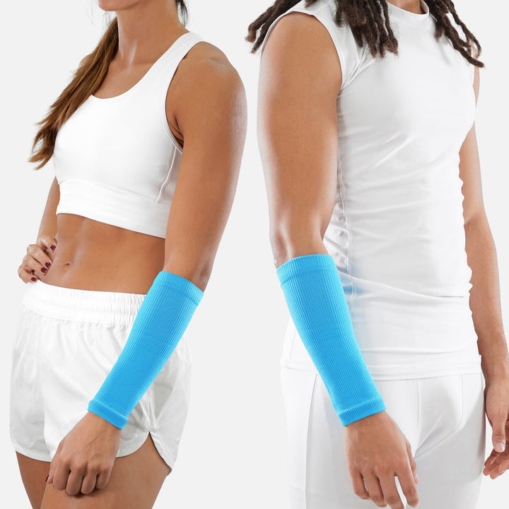 Hue Sky Blue Seamless Forearm Sleeve