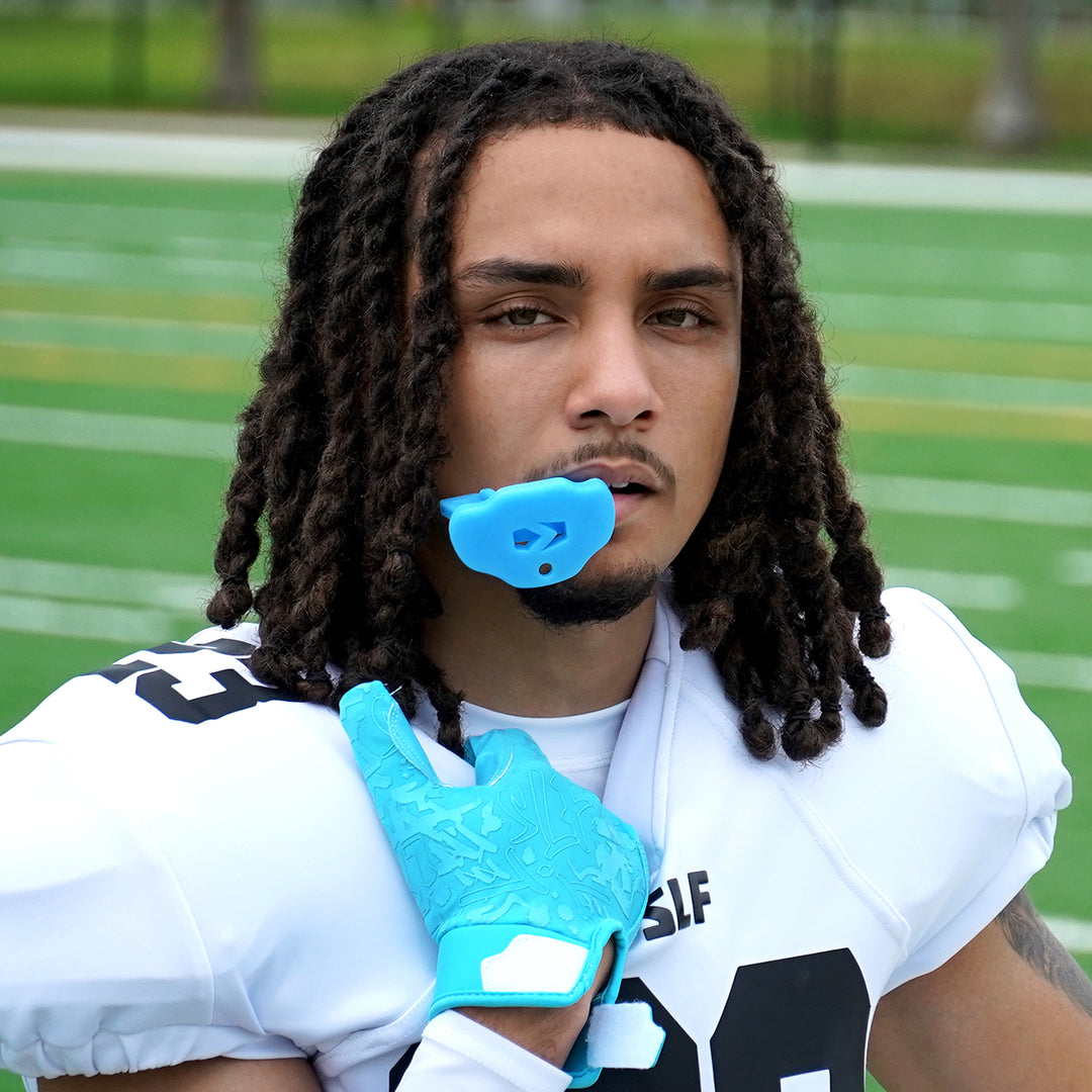 Hue Sky Blue Soft Football Mouthguard