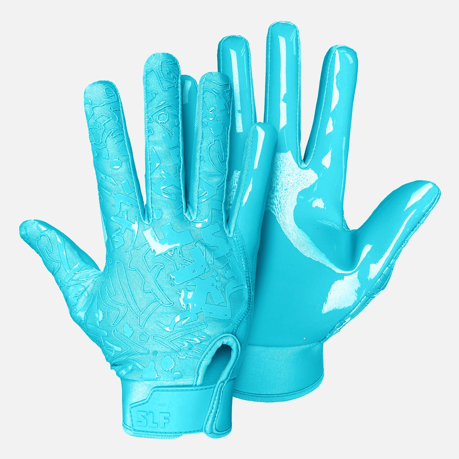 Hue Sky Blue Sticky Football Receiver Gloves – SLEEFS
