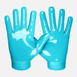 Hue Sky Blue Sticky Football Receiver Gloves