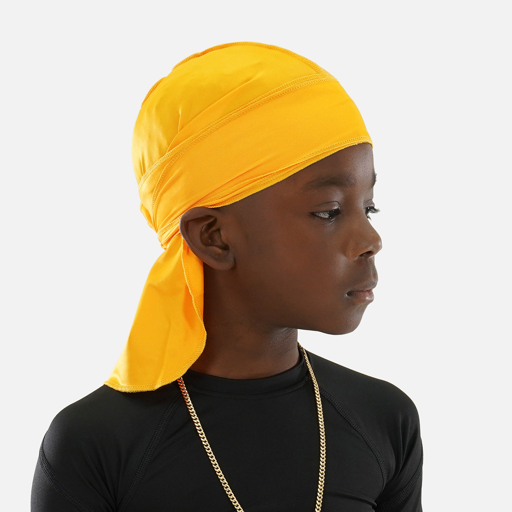 Hue Yellow Gold Kids Sports Durag – SLEEFS