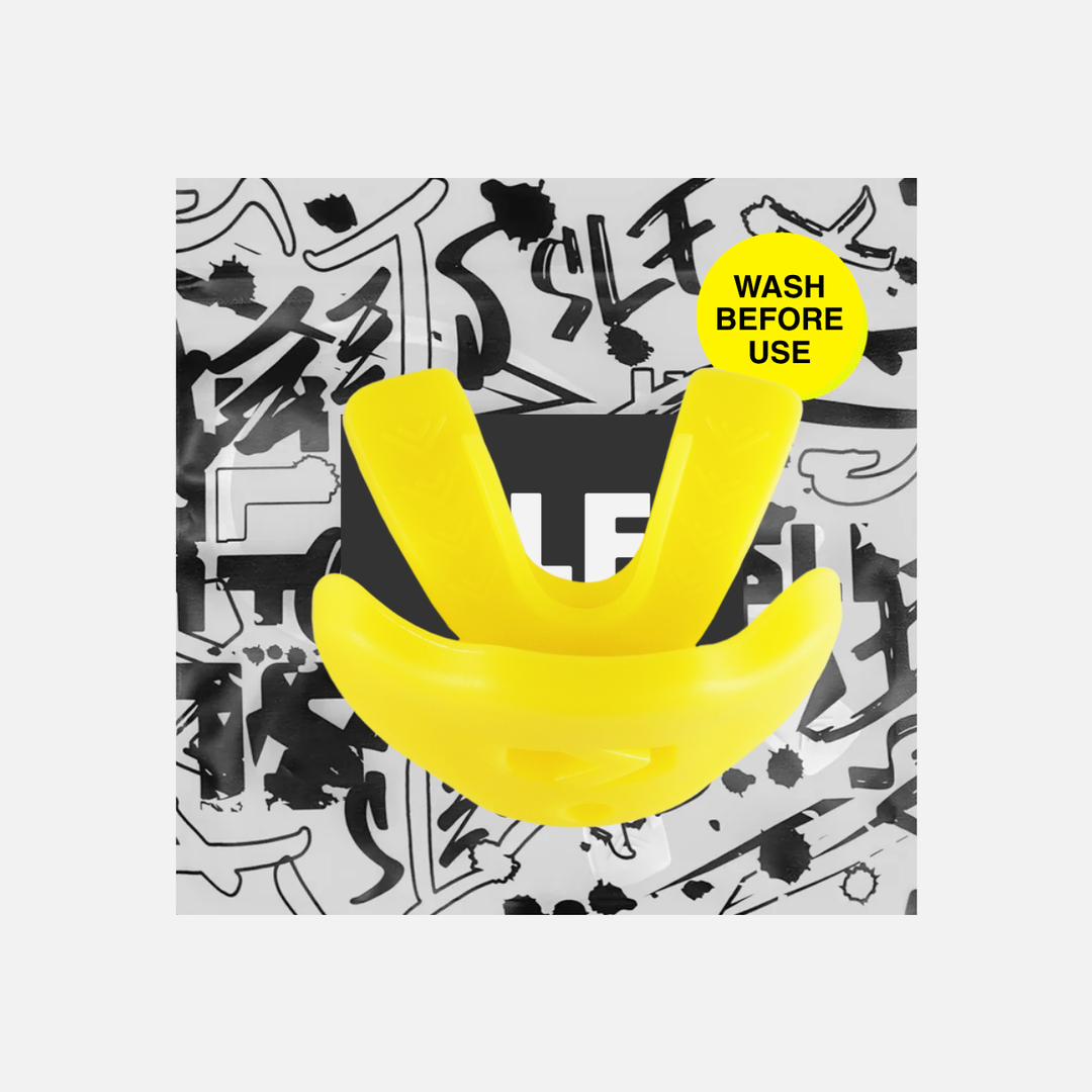 Hue Yellow Kids Soft Football Mouthguard