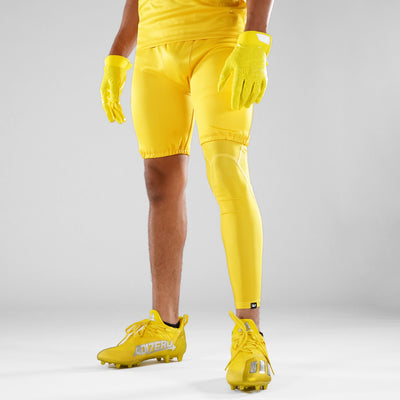 Hue Yellow Football Pro Leg Sleeve