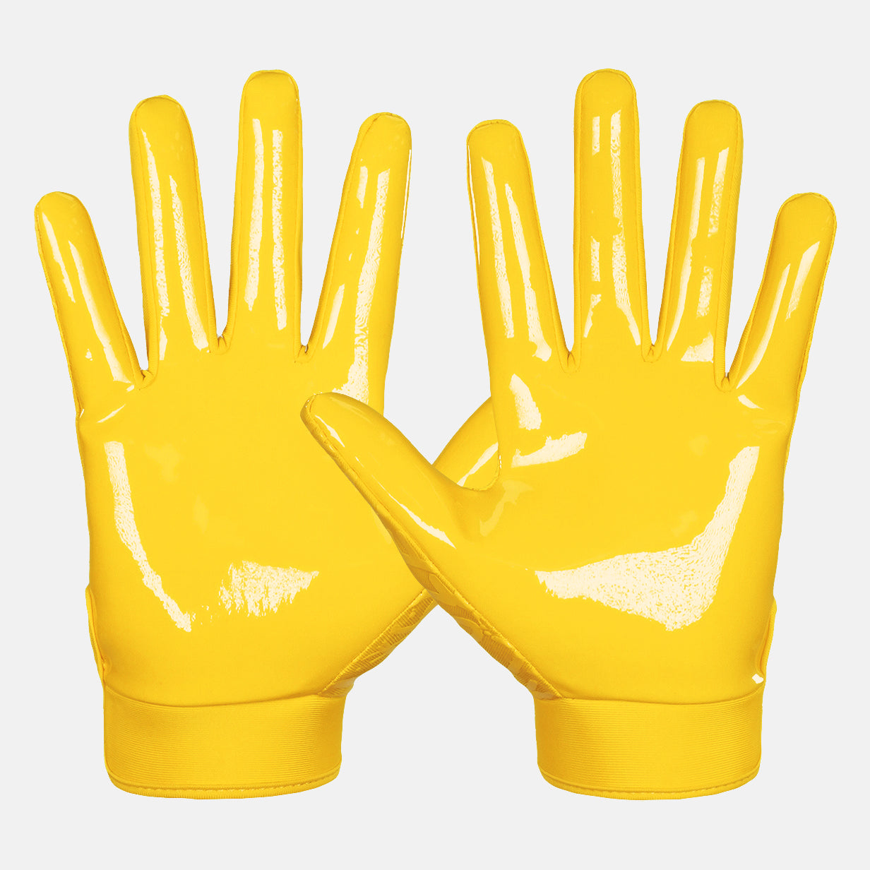 Hue Yellow Sticky Football Receiver Gloves