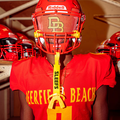 Hue Yellow X Football Mouthguard with Logo