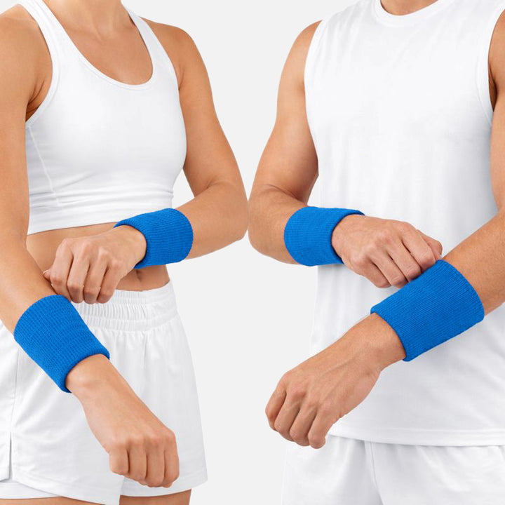 Hue Blue Drip Wristbands (Pair)