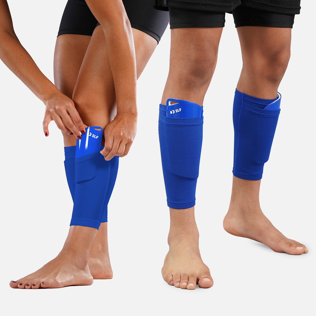 Hue Blue Soccer Shin Guards