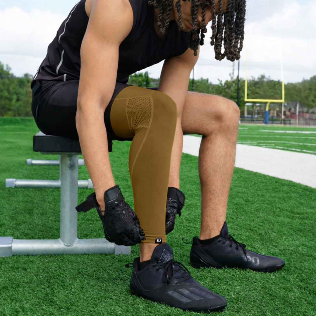 Hue Gold Football Pro Leg Sleeve