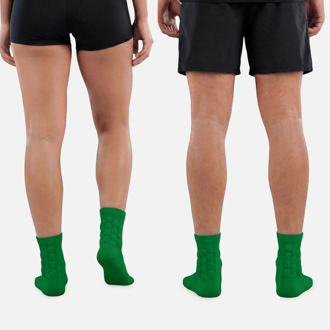 Hue Green Football Padded Short Socks