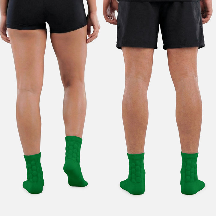 Hue Green Football Padded Short Socks