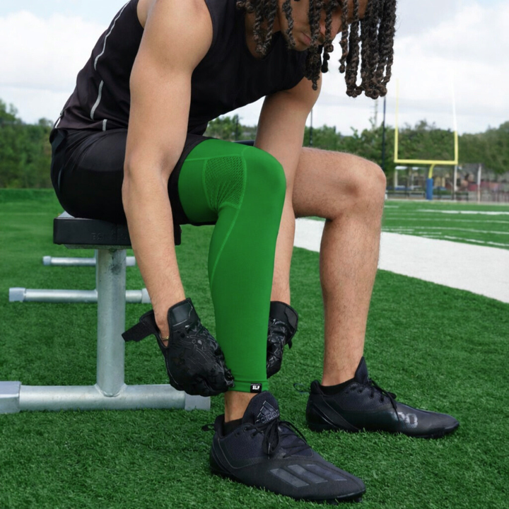 Hue Green Football Pro Leg Sleeve