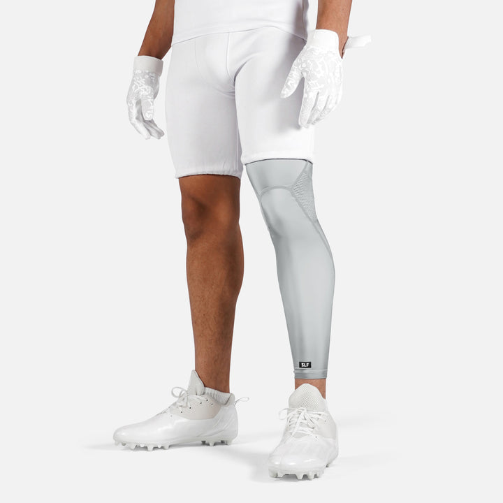Hue Light Gray Football Pro Leg Sleeve