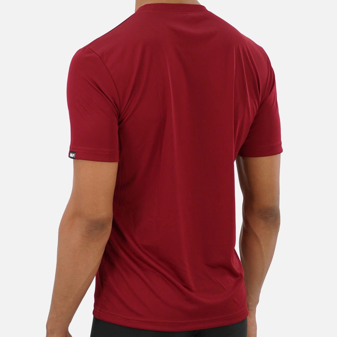 Faith Cross Maroon Quick Dry Shirt