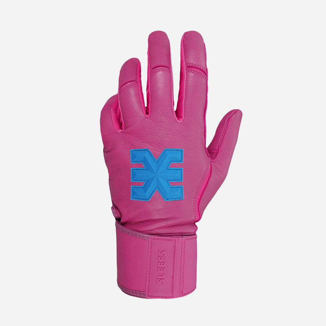 Hue Pink Baseball Batting Gloves
