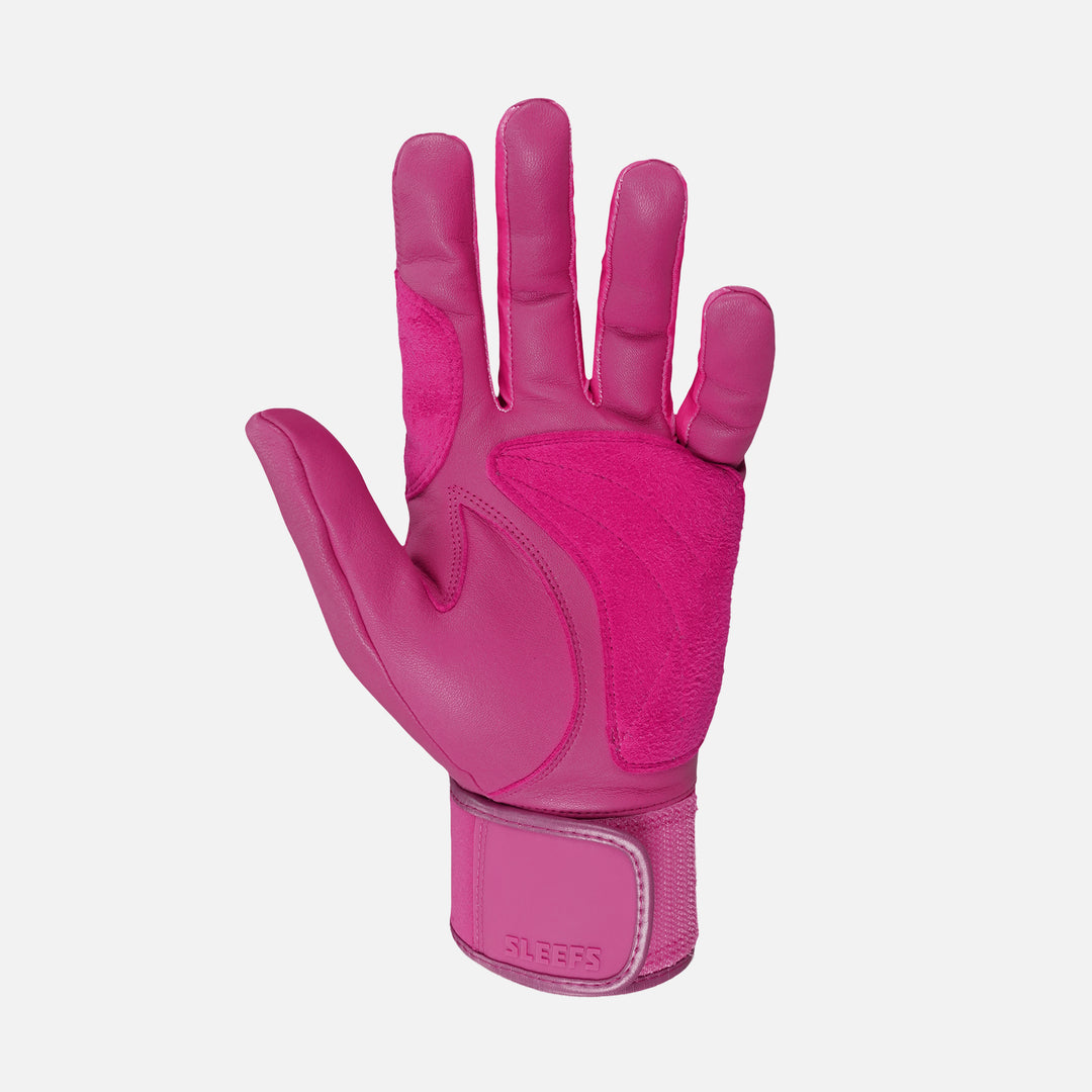Hue Pink Baseball Batting Gloves