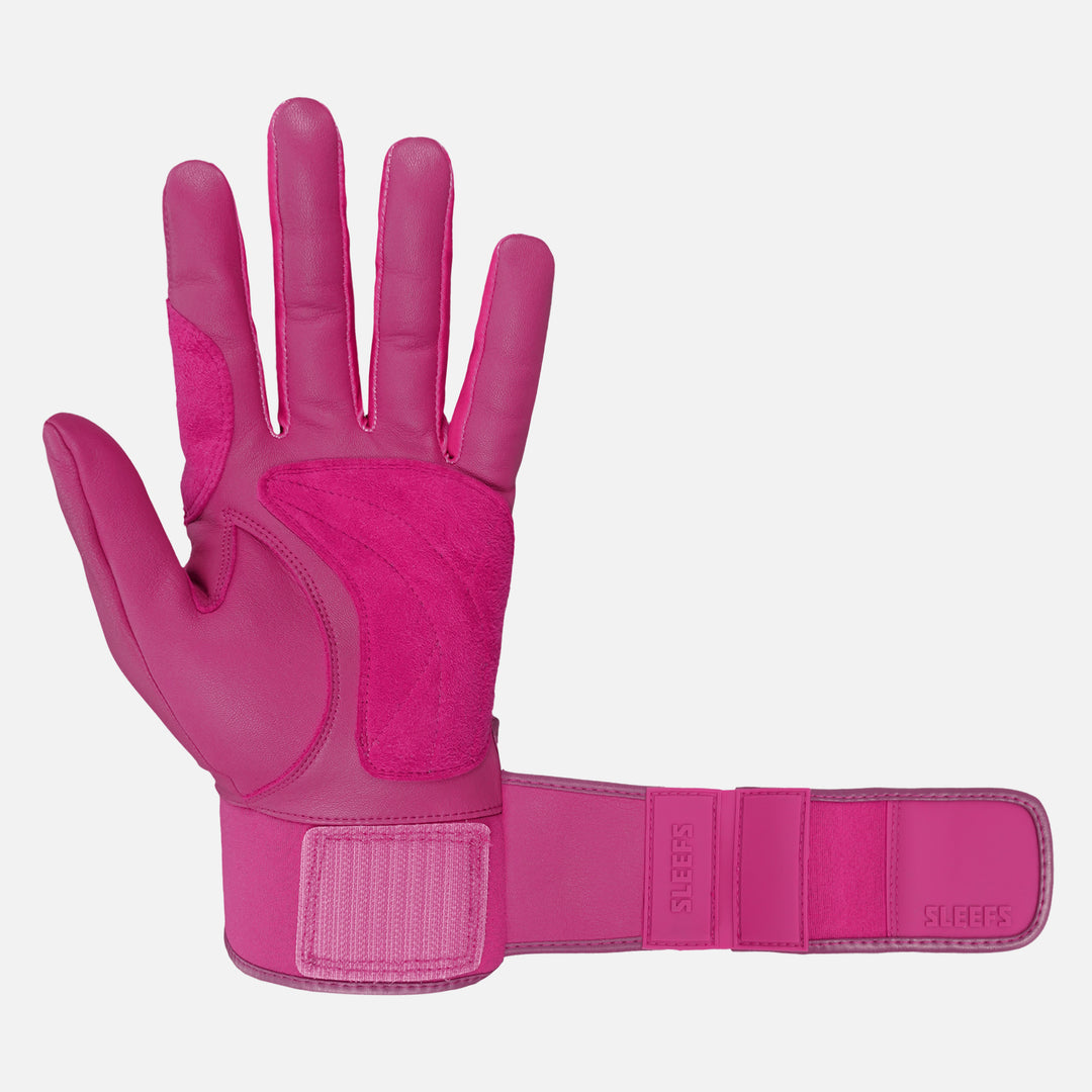 Hue Pink Baseball Batting Gloves
