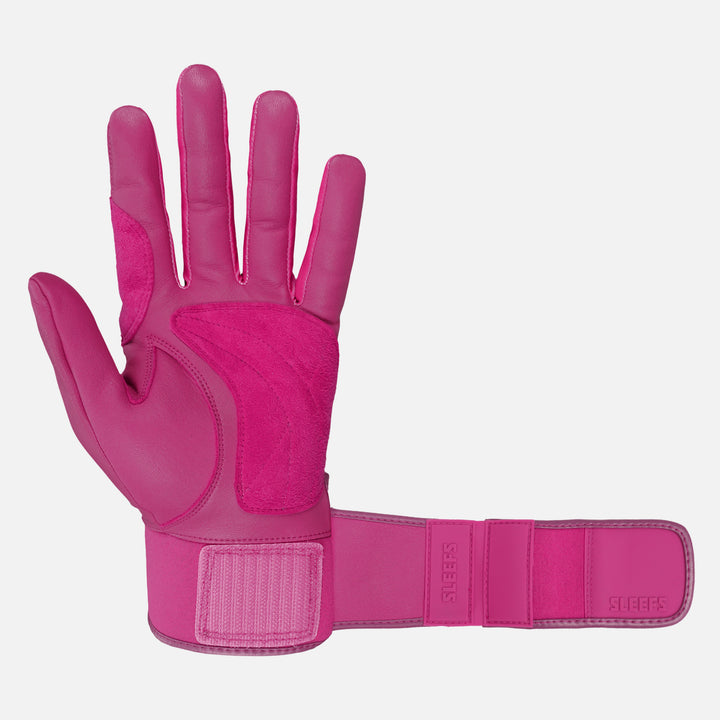 Hue Pink Baseball Batting Gloves
