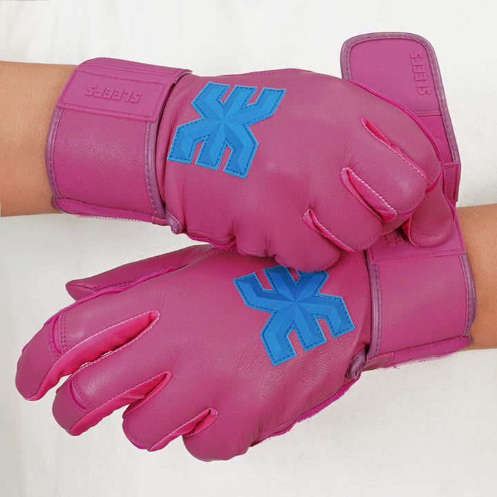 Hue Pink Baseball Batting Gloves