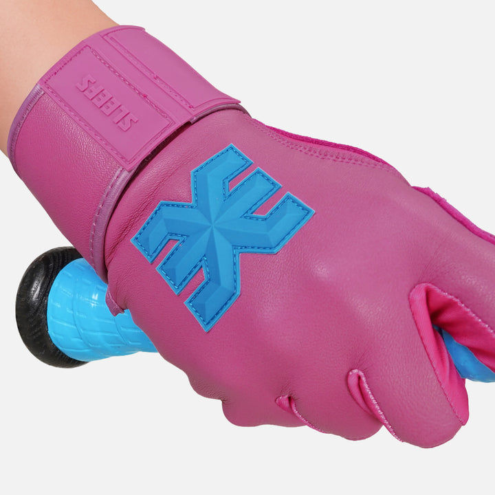Hue Pink Baseball Batting Gloves
