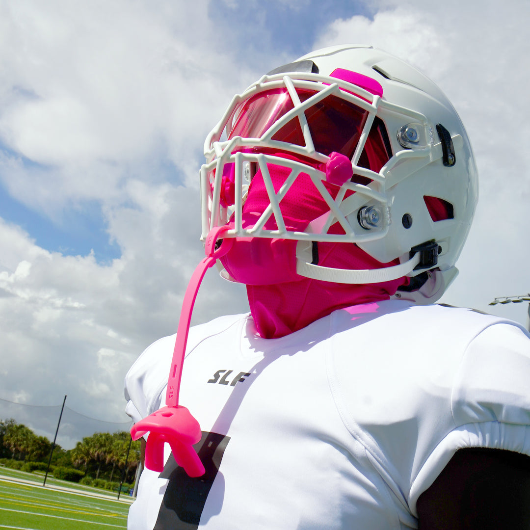 Hue Pink Football Helmet Visor Quick Clips