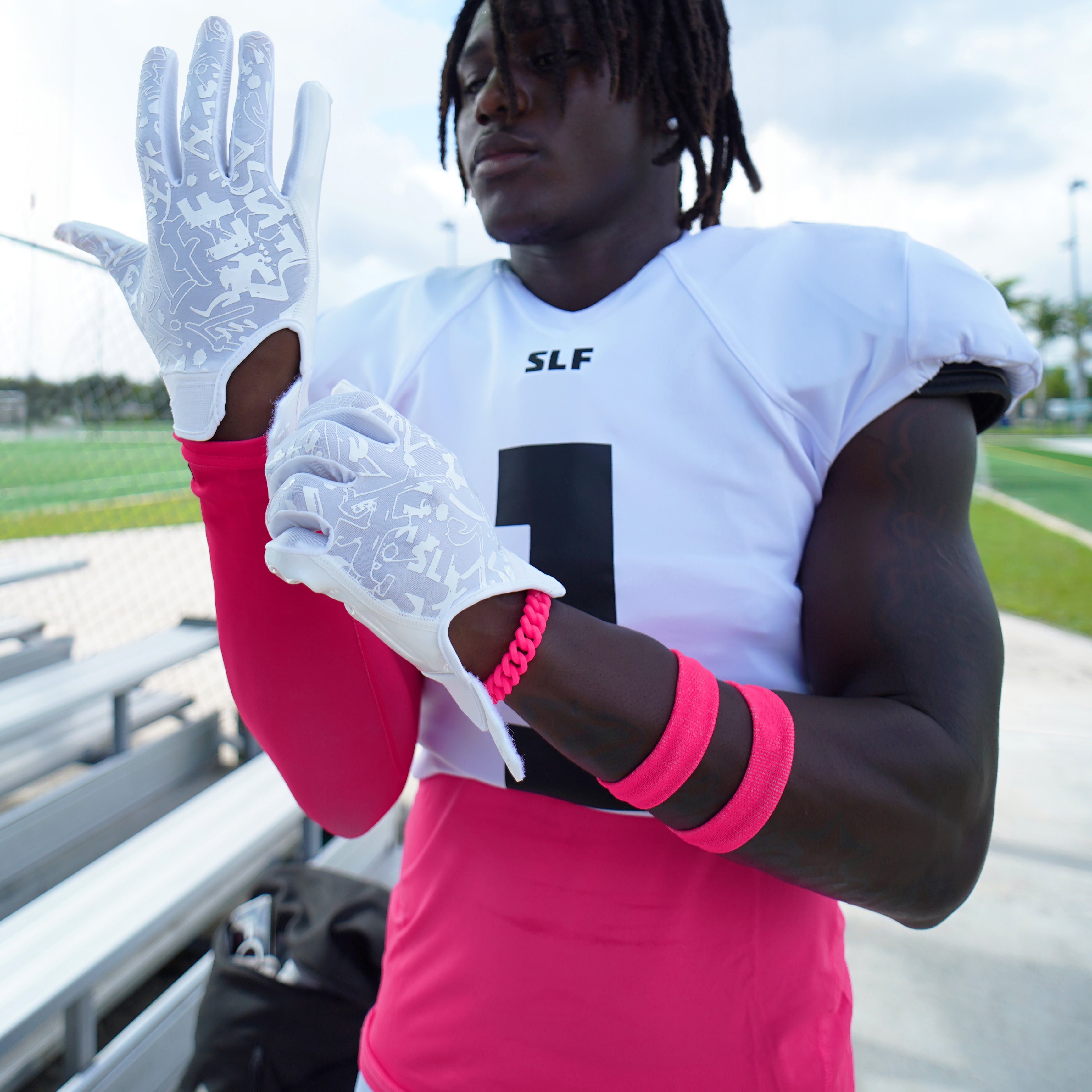 Hue Pink Drip Bicep Bands – SLEEFS