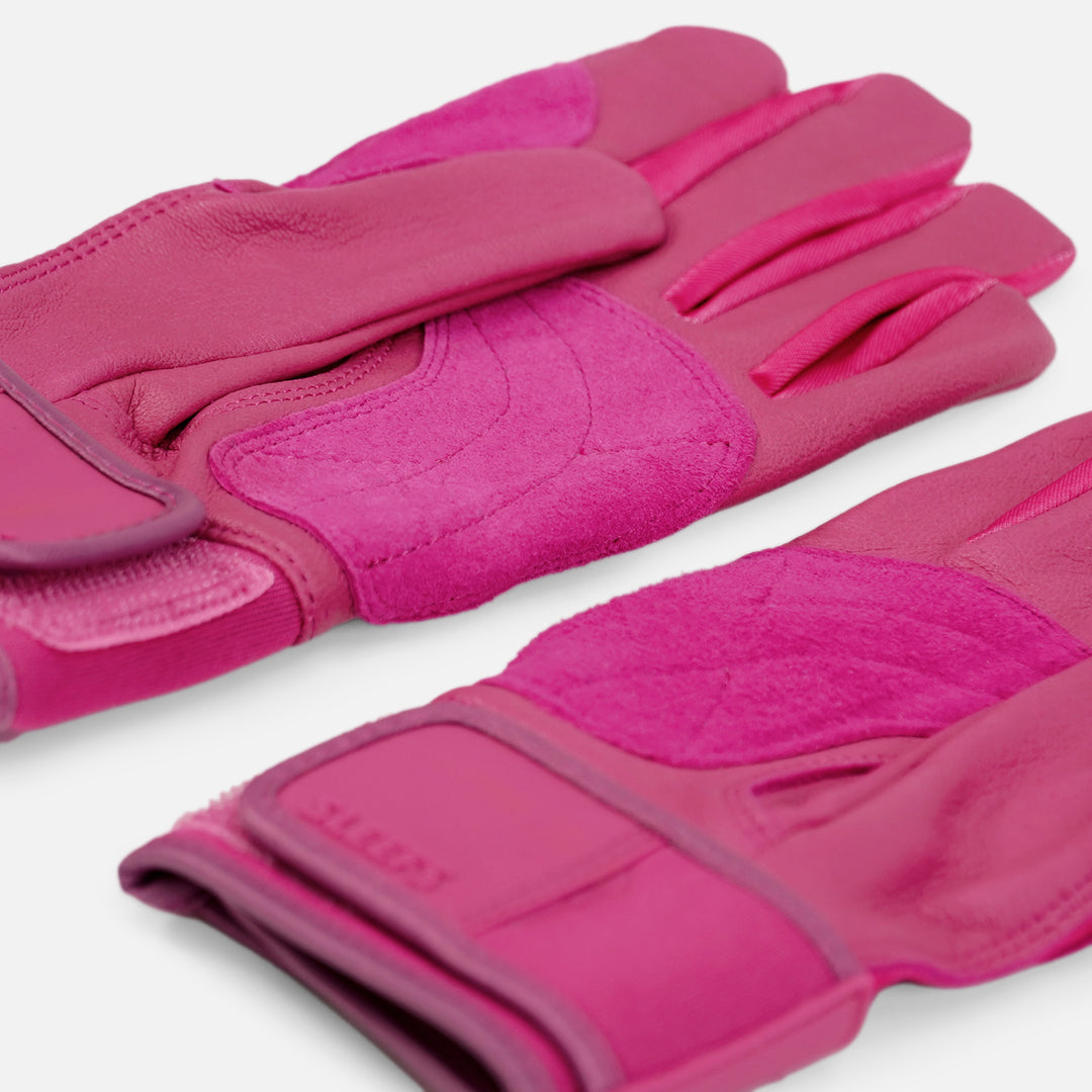 Hue Pink Kids Baseball Batting Gloves