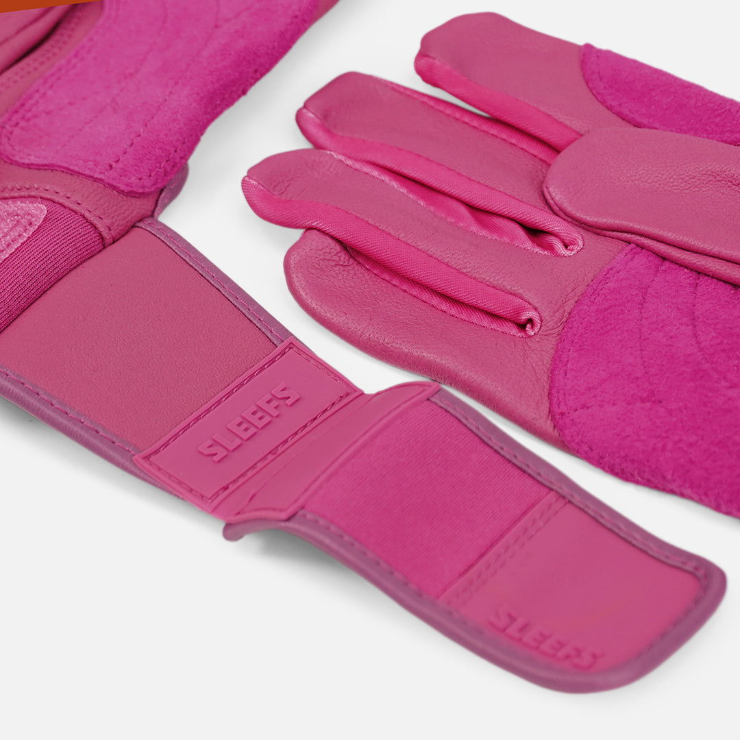 Hue Pink Kids Baseball Batting Gloves