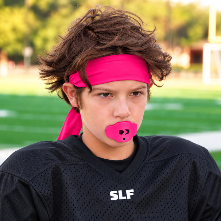 Hue Pink Kids Soft Football Mouthguard