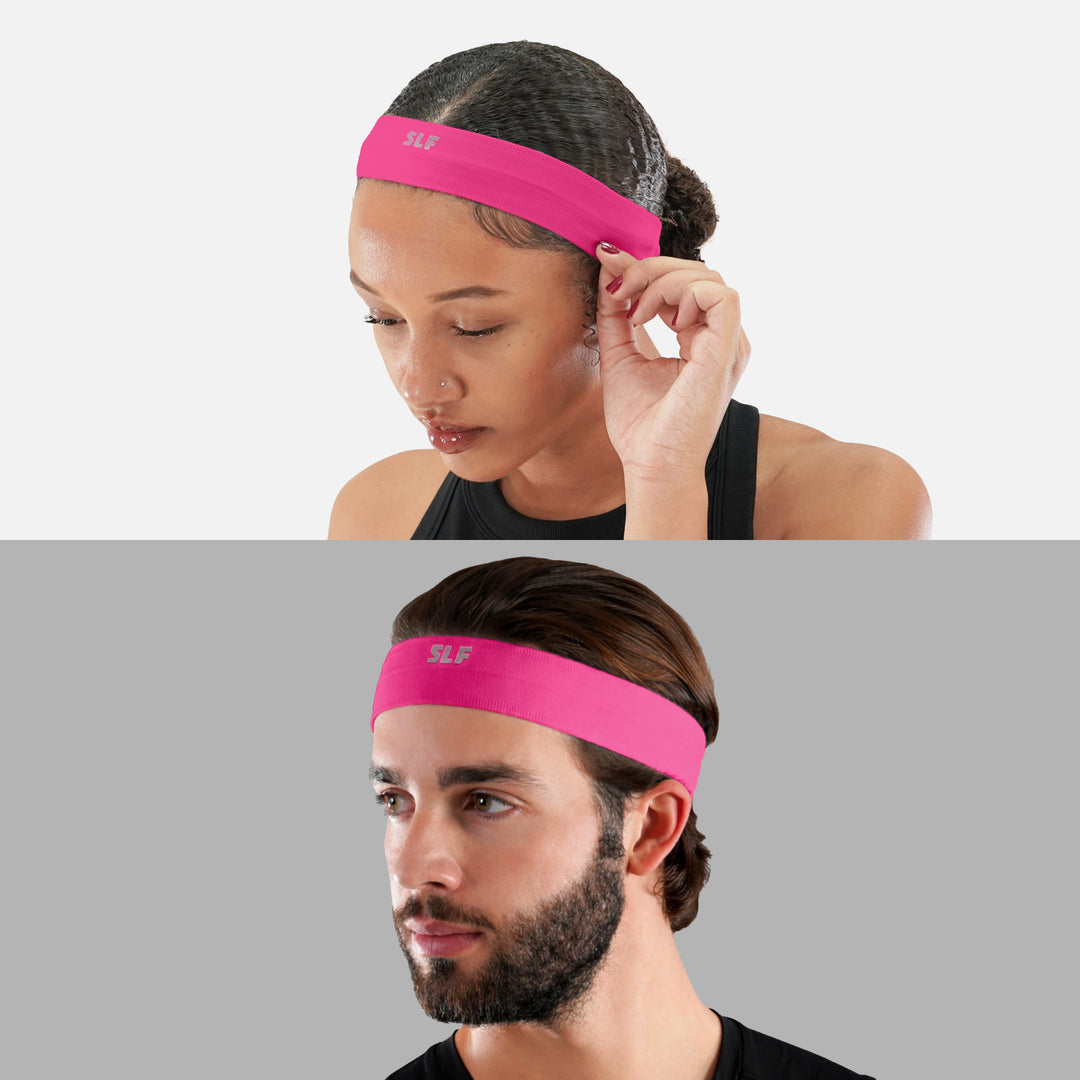 Hue Pink Non-Slip Elastic Headband