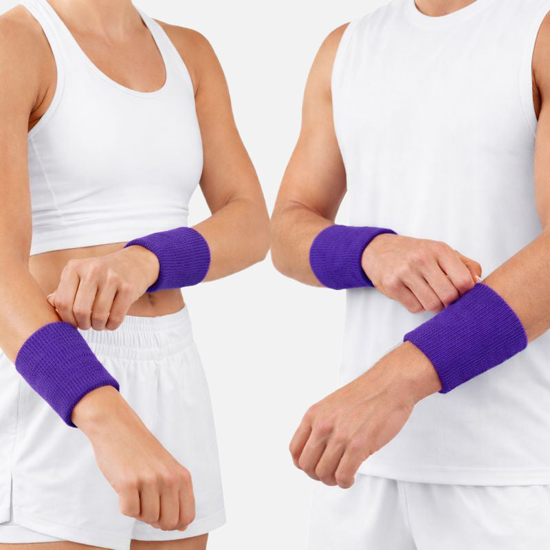 Hue Purple Drip Wristbands (Pair)