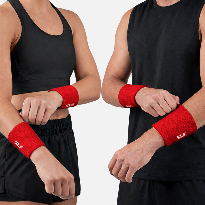 Hue Red Drip Wristbands (Pair)