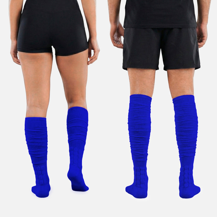 Hue Royal Blue Football Padded Long Socks