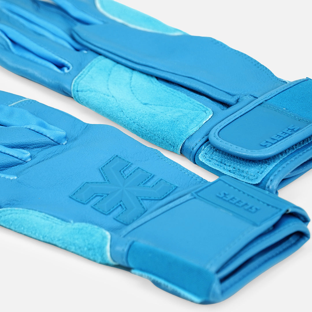 Hue Sky Blue Kids Baseball Batting Gloves