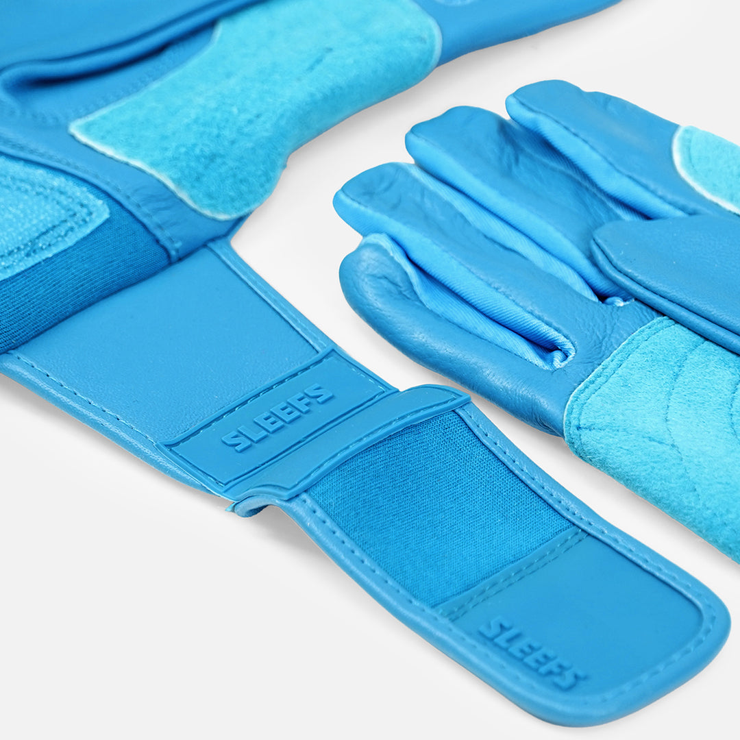 Hue Sky Blue Kids Baseball Batting Gloves