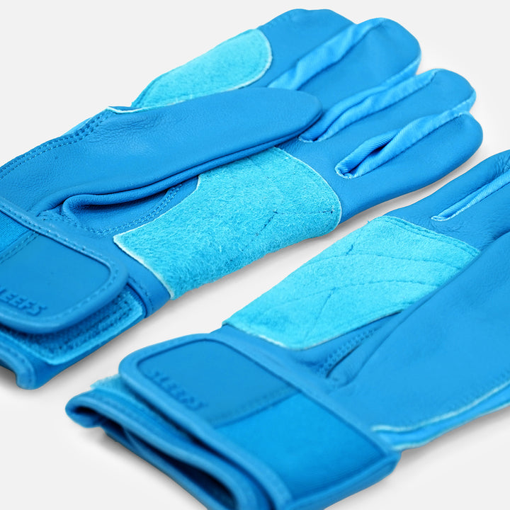 Hue Sky Blue Kids Baseball Batting Gloves